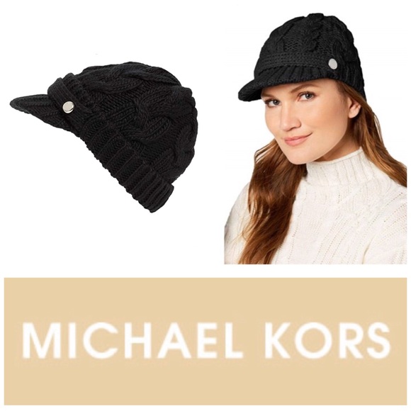 michael kors cable knit hat